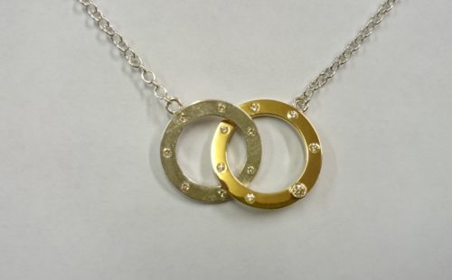 Double Loop Diamond Necklace